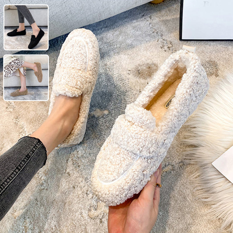 Mocassins femme en peluche – confort et style