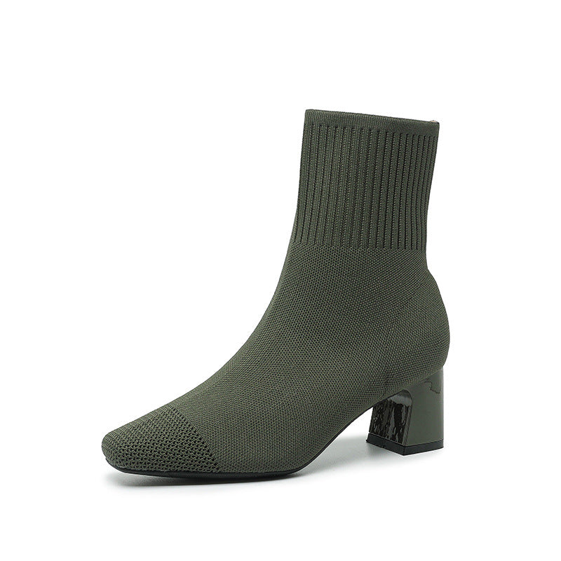 Bottes Modernes Chaussettes à Talon