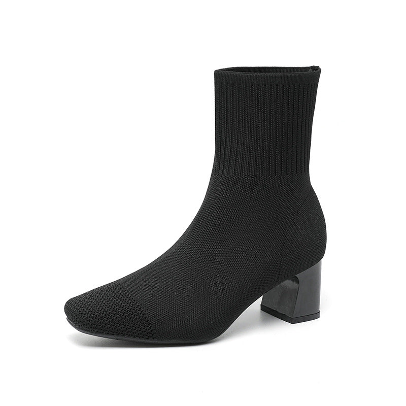 Bottes Modernes Chaussettes à Talon