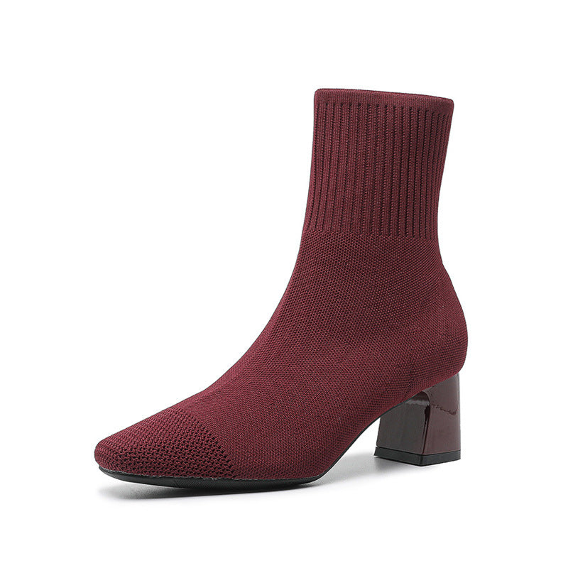 Bottes Modernes Chaussettes à Talon